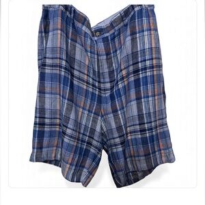 EUC Peter Millar Blue and Gray Plaid Men's Shorts